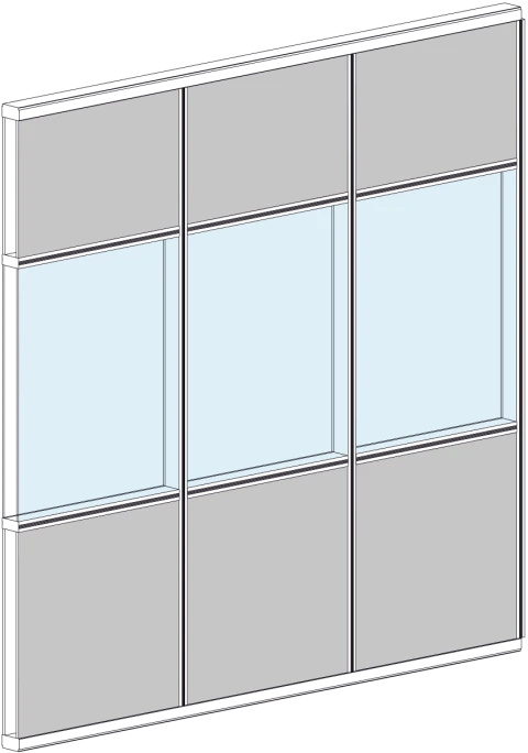 Modulo Vetrato 1/3