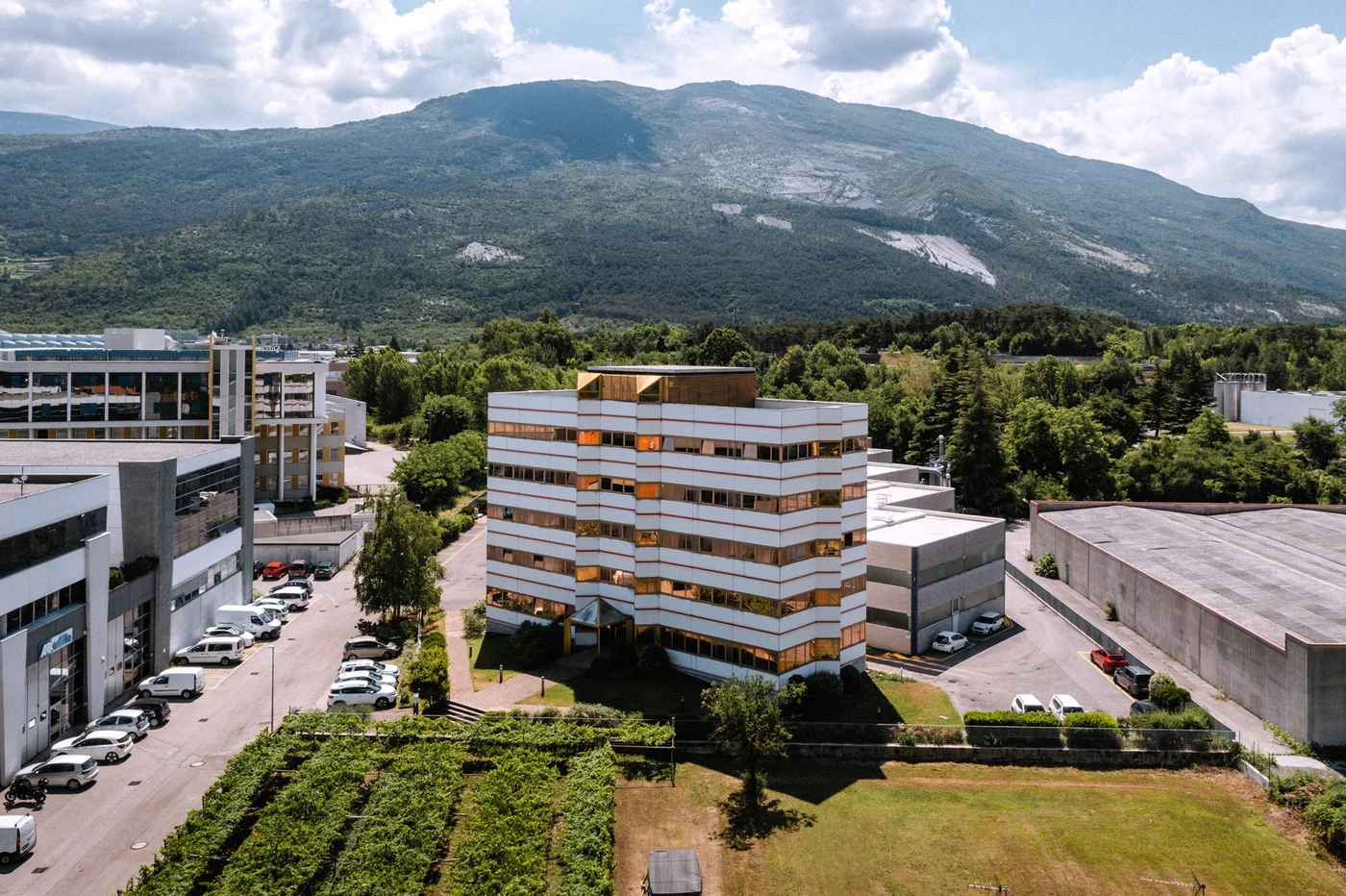 La sede Alfa Servizi di Rovereto vista dall'alto
